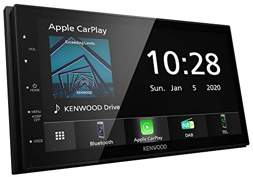 Kenwood DMX5020DABS - 17,3 cm WVGA Digital Media Moniceiver mit DAB+/UKW, CarPlay, Android Auto, Android USB-Mirroring, Bluetooth, kapazitivem Touchpanel, DSP, 4 x 50 Watt von Kenwood
