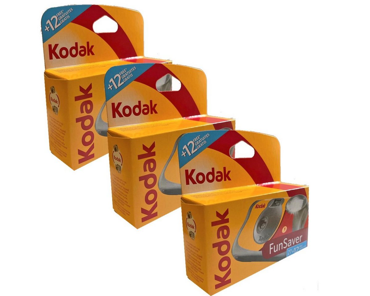 Kodak 3 x Einwegkamera Kodak Fun Saver 27+12 ISo 800 Einwegkamera von Kodak