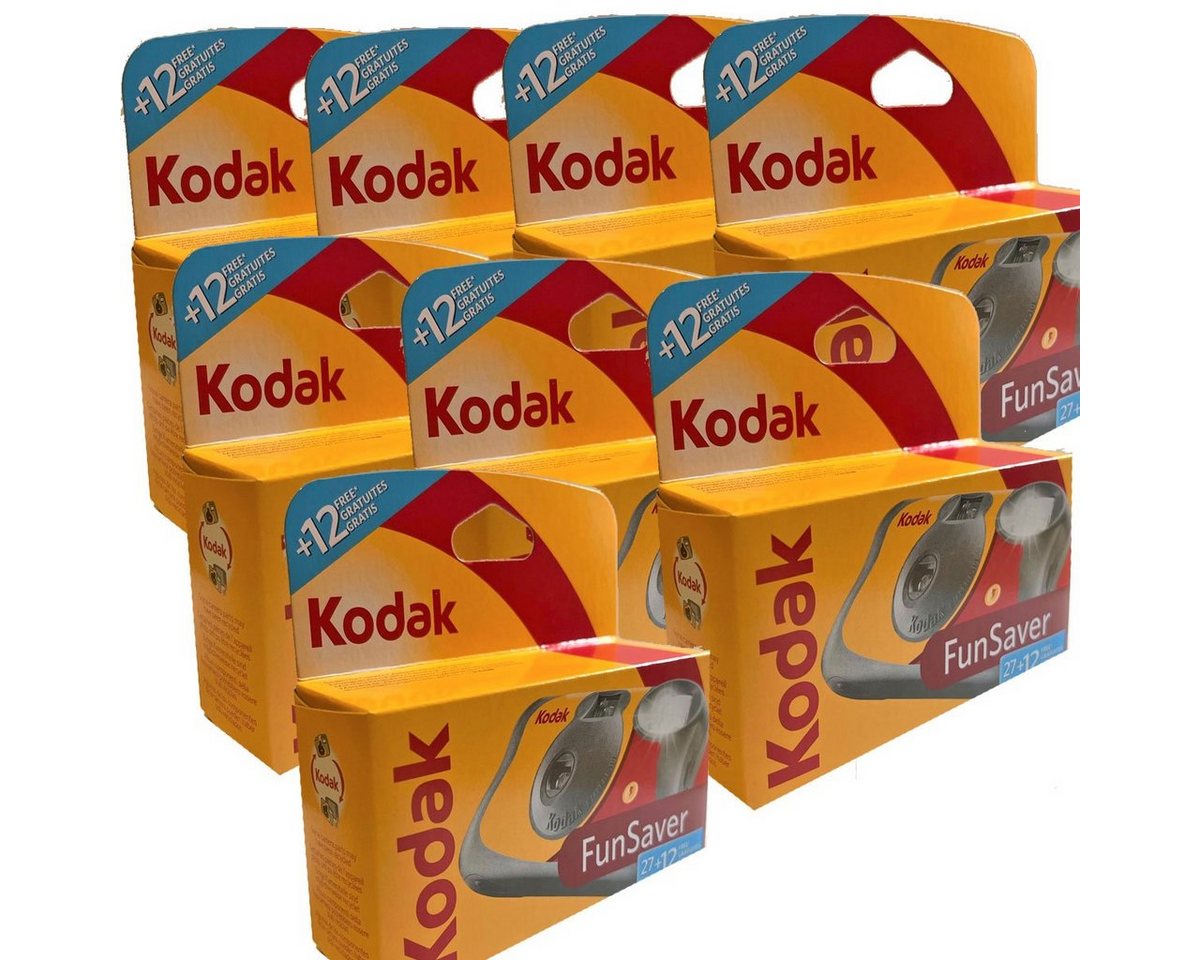 Kodak 8 x Einwegkamera Kodak Fun Saver 27+12 ISo 800 Einwegkamera von Kodak