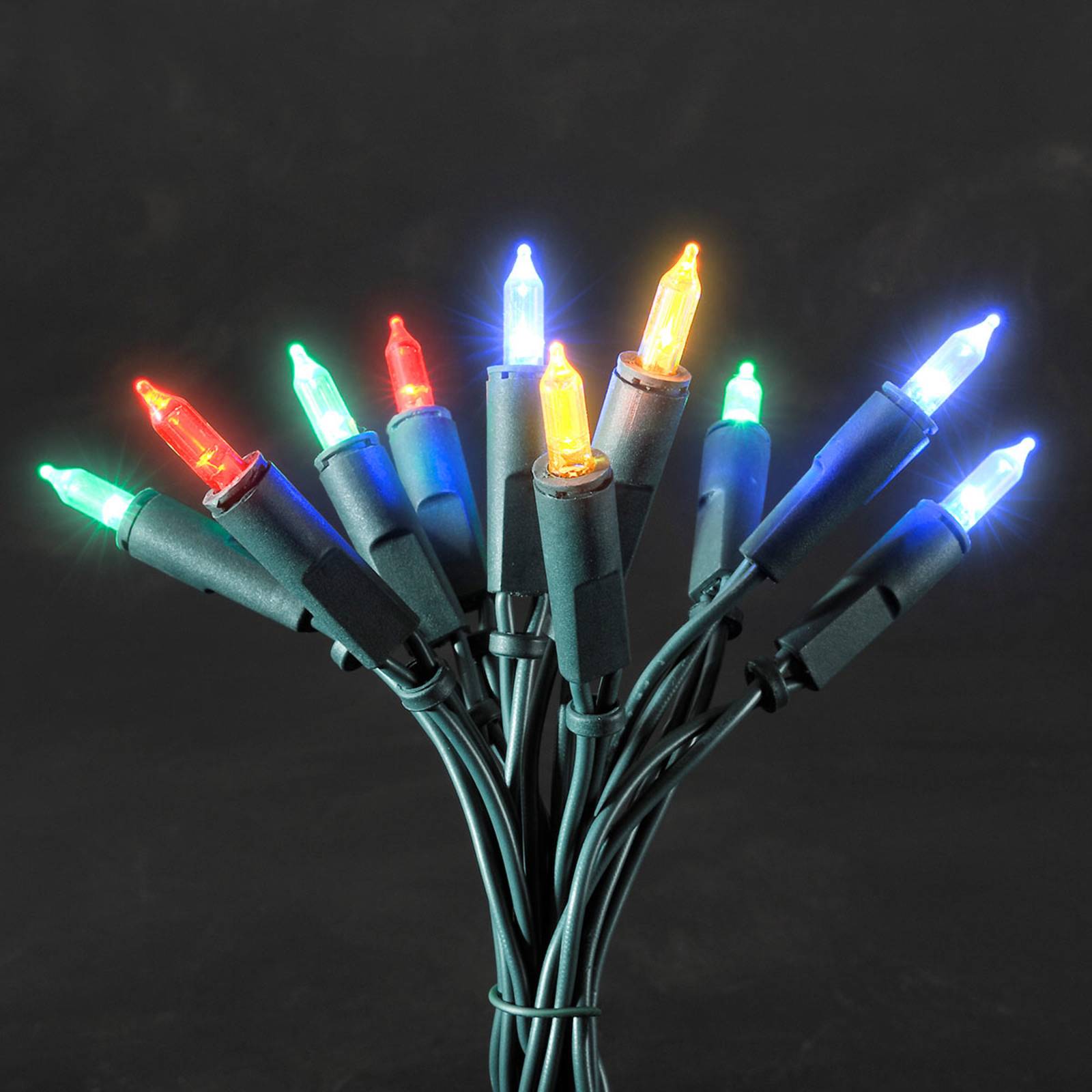 Bunte LED-Lichterkette, 10-flammig 2,85m von Konstsmide Christmas