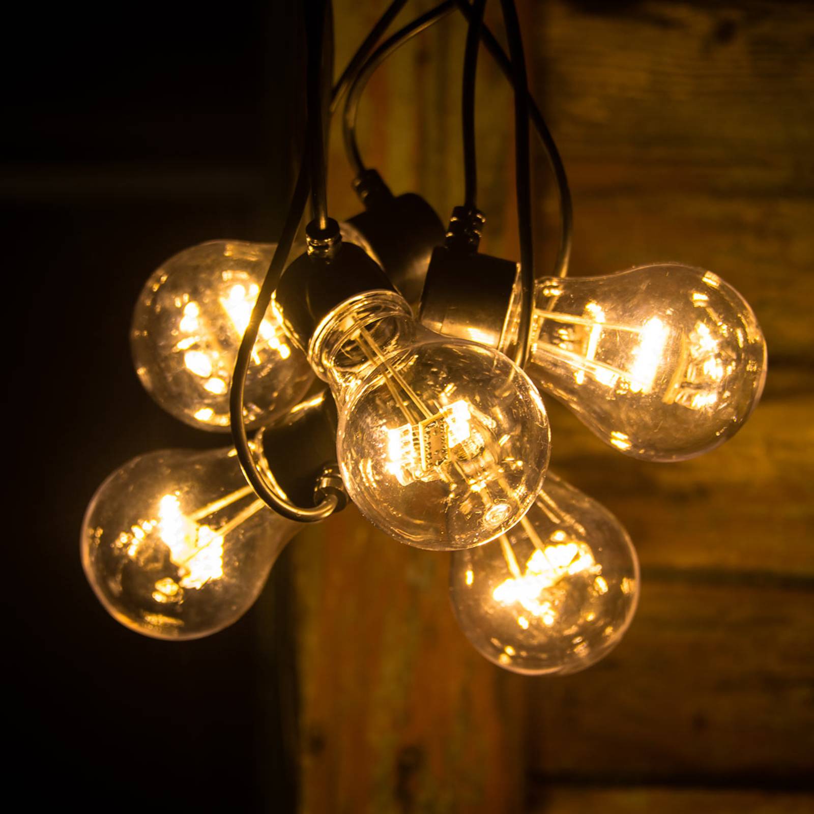 LED-Lichterkette Glühfadenoptik bernstein 5-flg. von Konstsmide Christmas