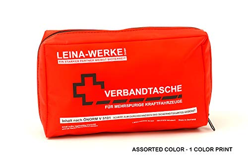 LEINAWERKE 30023 Verbandtasche ÖNORM V 5101 in Folientasche farblich sortiert - 1-farbig, 10 Stk. von LEINA-WERKE