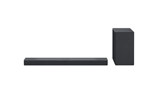 LG DSC9S 3.1.3 Soundbar (400W) mit kabellosem Subwoofer (Dolby Atmos, HDMI, Bluetooth), Schwarz [Modelljahr 2023] von LG
