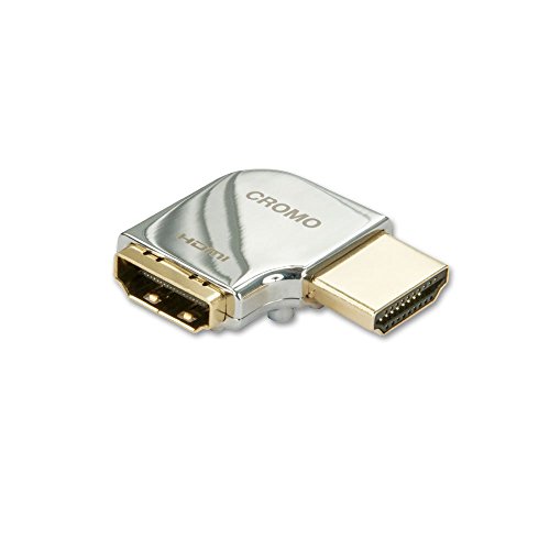 LINDY 41507 – CROMO HDMI Adaptern und Kopplern – 90 Grad rechts, Schwarz von LINDY