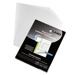 100 LMG Easy Load Laminierfolien glänzend für A3 125 micron von LMG