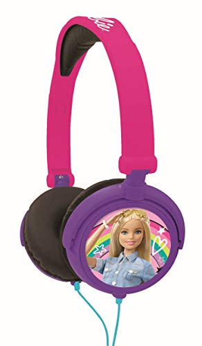 Lexibook Barbie, Stereokopfhörer, kinderfreundliche Kraft, faltbar und einstellbar, pink, HP010BB von Lexibook