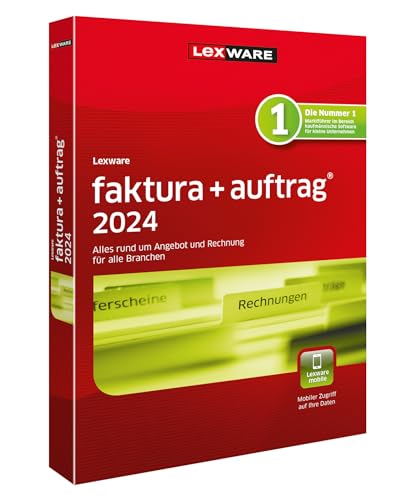 Lexware faktura+auftrag 2024 | Basis | Minibox (365 Tage) | Einfache Auftrags- und Rechnungs-Software von Lexware