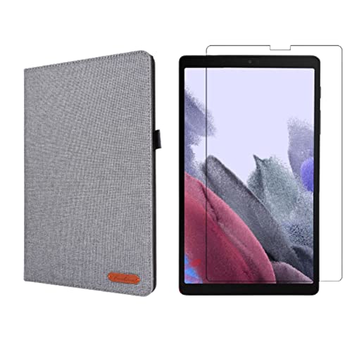 Lobwerk 2in1 Set für Samsung Galaxy Tab A7 Lite T220 T225 8.7 Zoll Tablet mit Schutzhülle + Schutzglas mit Auto Sleep/Wake Hülle von Lobwerk