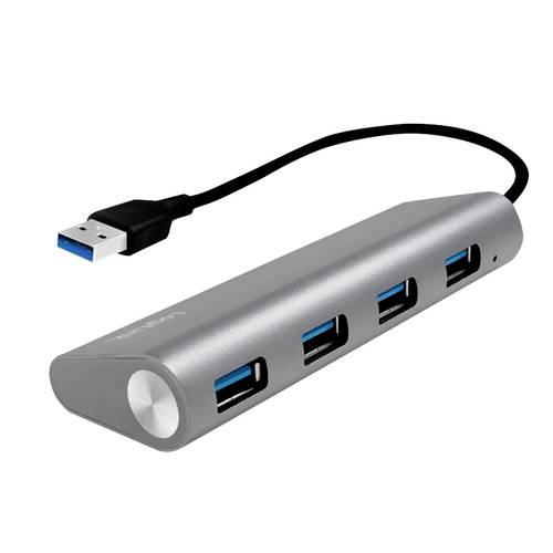 LogiLink UA0307 4 Port USB 3.2 Gen 1-Hub (USB 3.0) Aluminium von Logilink