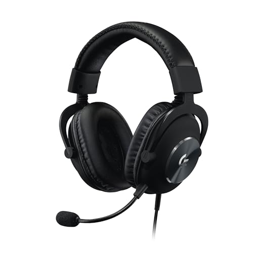 Logitech G PRO X Gamer Over-Ear Headset mit BLUE VO!CE Mikrofon, DTS Headphone:X 7.1, 50mm PRO-G Treibern, 7.1 Surround Sound für Gaming Esport, PC/PS/Xbox/Nintendo Switch - Schwarz von Logitech G