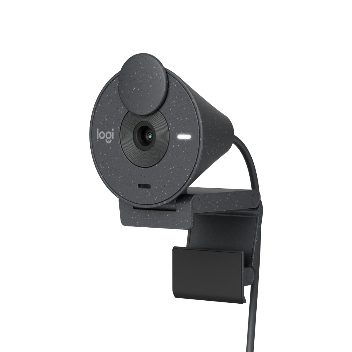 Logitech Brio 300 Full HD Webcam - GRAPHITE, USB-C Anschluss, Integriertes Mikrofon, Abdeckblende, Monitor-/Notebook-Halterung von Logitech