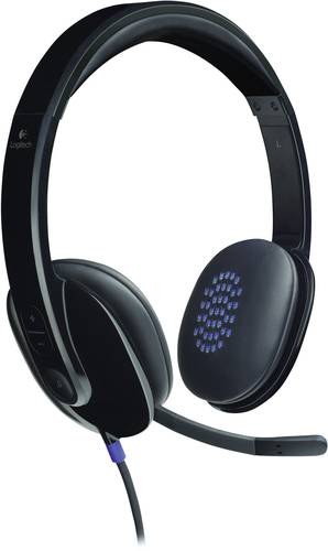 Logitech H540 Computer On Ear Headset kabelgebunden Stereo Schwarz Mikrofon-Rauschunterdrückung von Logitech