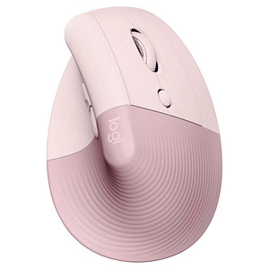 Logitech Lift Maus ergonomisch kabellos rosa von Logitech