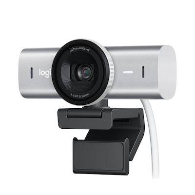 Logitech MX Brio Ultra Pale Grey, Webcam mit 4K für Zusammenarbeit und Streaming von Logitech
