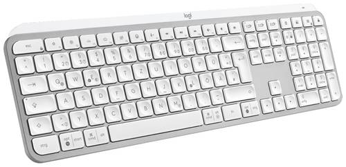 Logitech MX Keys S Bluetooth® Tastatur Deutsch, QWERTZ Hellgrau Beleuchtet, Ergonomisch, Multipair- von Logitech