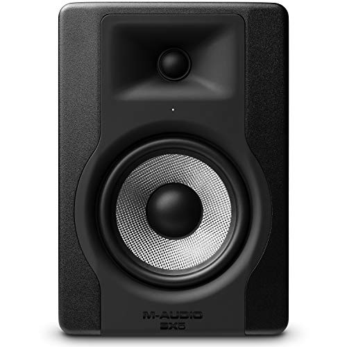 M-Audio BX5 D3 - Kompakter 2-Wege 5-Zoll Studiomonitor / Lautschprecher, aktiv, für Musikproduktion oder Mixen, mit integrierter akustischer Raumsteuerung, 1 Stück von M-Audio