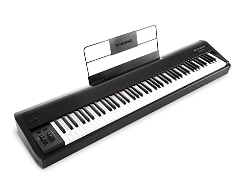 M-Audio Hammer 88 - Hochwertiger 88-Tasten Hammermechanik USB/MIDI Keyboard Controller inklusive einer Software Suite auf Studio-Niveau, 1 Stück von M-Audio