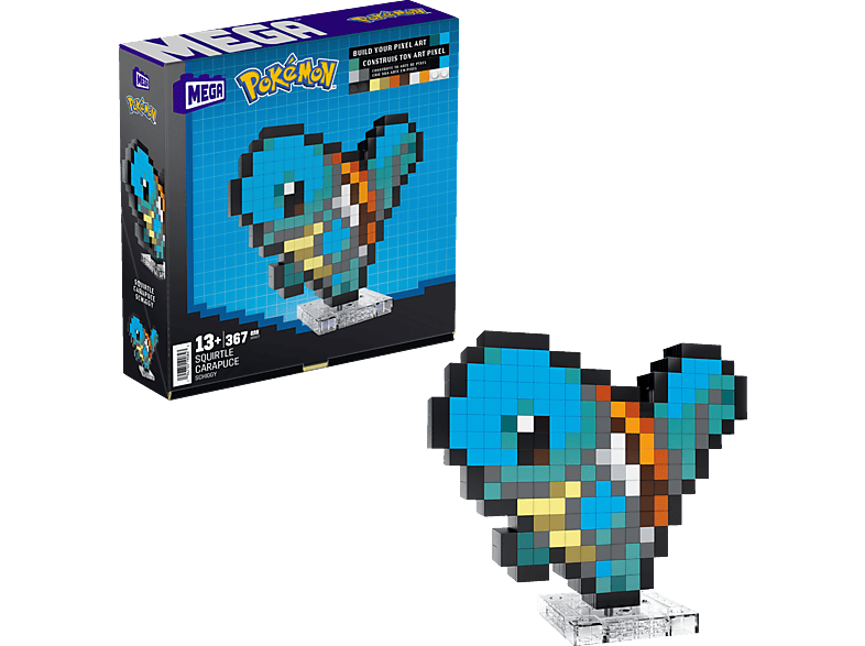 MATTEL MEGA Pokémon - Schiggy Pixel Bausatz, Blau von MATTEL