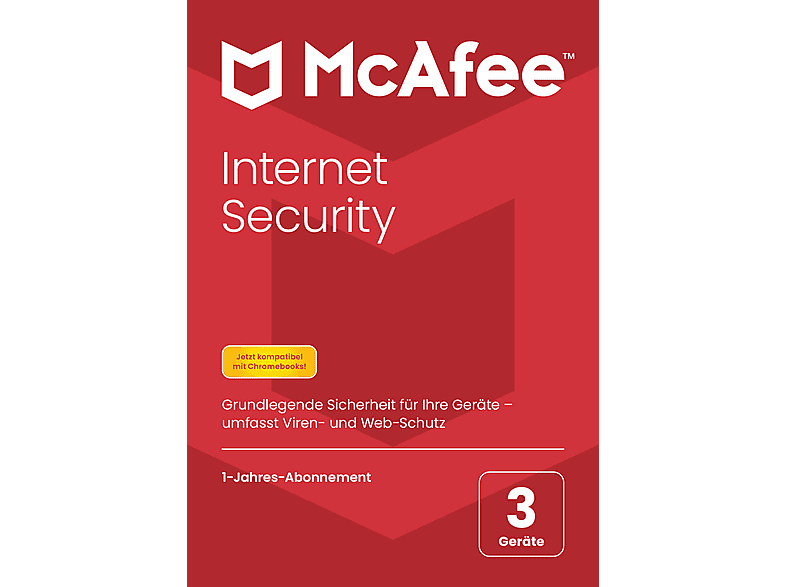 McAfee Internet Security 3 Geräte, 1 Jahr, Code in einer Box - [PC, iOS, Mac, Android] [Multiplattform] von MCAFEE