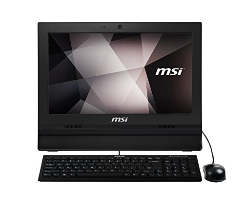 MSI PRO 16T 7M-011DE All-in-One Desktop PC mit Touch Display, Lüfterlos (Intel Celeron 3865, 4GB RAM, 128GB SSD, HD-Grafik, Windows 10 Professional, 39,62 cm, 15,6 Zoll) schwarz AIO von MSI