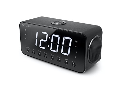 Muse M-192 CR Uhrenradio mit Jumbo Display Dual Alarm (Schlummer/Einschlaf/NAP-Funktion) schwarz von MUSE