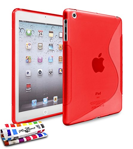 Muzzano Schutzhülle für Apple iPad Mini 3 [Le S Premium] [Rot ] von Muzzano + Eingabestift und Reinigungstuch von Muzzano; Ultra-elegant, langlebig von MUZZANO