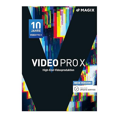 MAGIX Video Pro X – Jubiläumsversion 10 – Preisgekrönte Software für professionelle Videobearbeitung [Download] von Magix