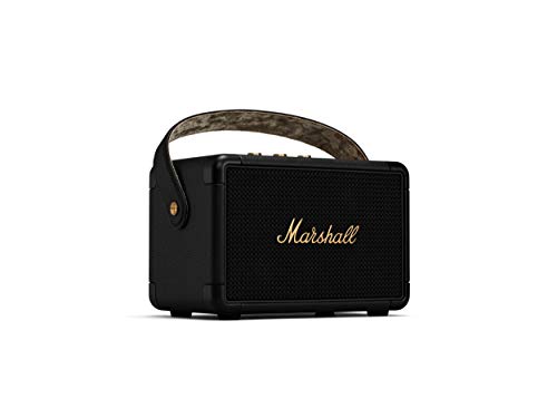 Marshall Kilburn II Bluetooth Tragbarer Wasserabweisend Lautsprecher, Kabelloser - Schwarz und Messing von Marshall