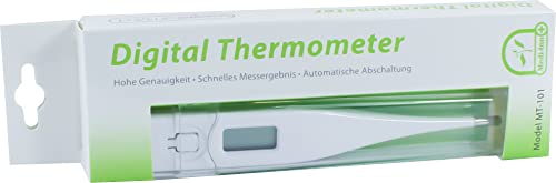 Medi-Inn Fieberthermometer Fiebermesser digital starre Spitze MT-101 (1 Stück) von Medi-Inn+