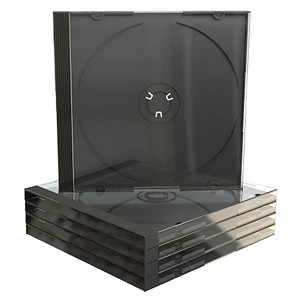 MediaRange 1er CD-/DVD-Hüllen Jewel Cases schwarz, 5 St. von MediaRange