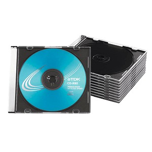 MediaRange 1er CD-/DVD-Hüllen Slim Cases transparent, 10 St. von MediaRange