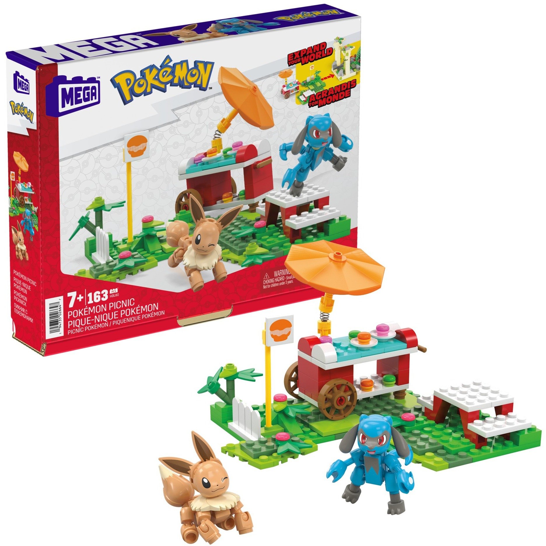 Pokémon - Pofflé Picknick Abenteuer Bauset, Konstruktionsspielzeug von Mega