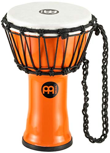 Meinl Percussion 18cm Jr. Djembe Trommel - klein - Musikinstrument für Kinder und Erwachsene - Einfach zu lernen - perfekt für Jams - Orange (JRD-O) von Meinl Percussion