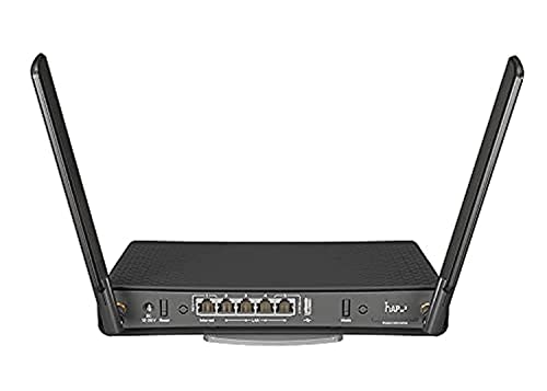 MikroTik hAP acü with RouterOS L4 License hAP acü, Wi-Fi 5, W125847700 ( Wi-Fi 5 (802.11ac), Dual-Band (2.4 GHz / 5 GHz), Ethernet LAN, Black, Tabletop Router), RBD53iG-5HacD2HnD von MikroTik