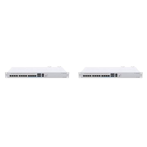 Mikrotik CRS312-4C+8XG-RM Network Switch L3 10G Ethernet (100/1000/10000) White 1U (Packung mit 2) von MikroTik