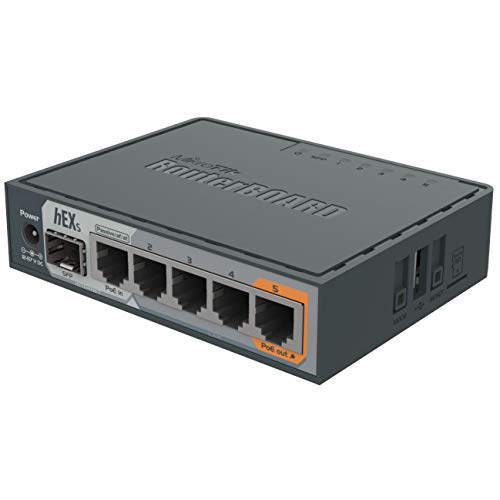 Mikrotik RB760IGS hEX S Wired Router Gigabit Ethernet Black von MikroTik