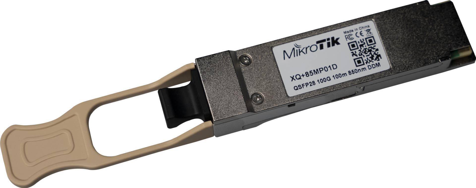 Mikrotik XQ+85MP01D Netzwerk-Transceiver-Modul Faseroptik 100000 Mbit/s QSFP28 850 nm (XQ+85MP01D) von MikroTik