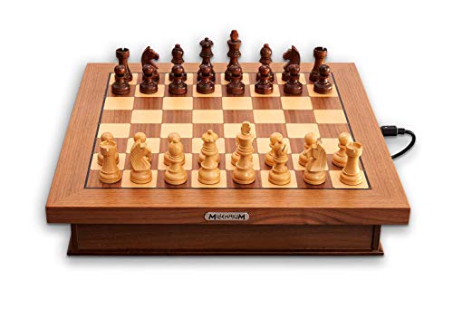 MILLENNIUM Exclusive Luxe Edition – Das E-Board der Luxusklasse. Spielen Sie mit Schach-Apps oder Online-Schach auf einem der komfortabelsten Schachbretter der Welt M843 von Millennium