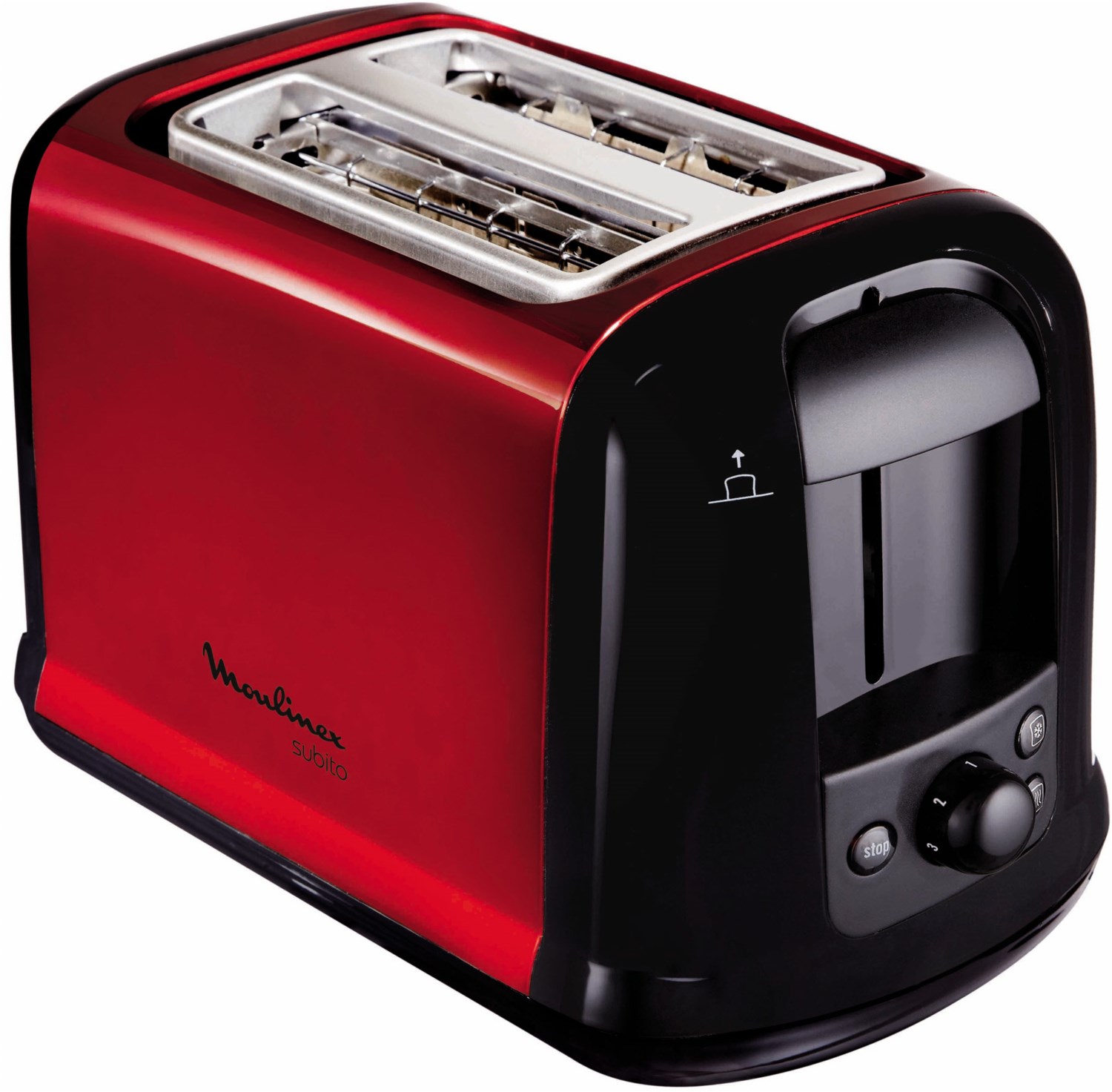 LT 261 D Toaster rot metallic/schwarz von Moulinex