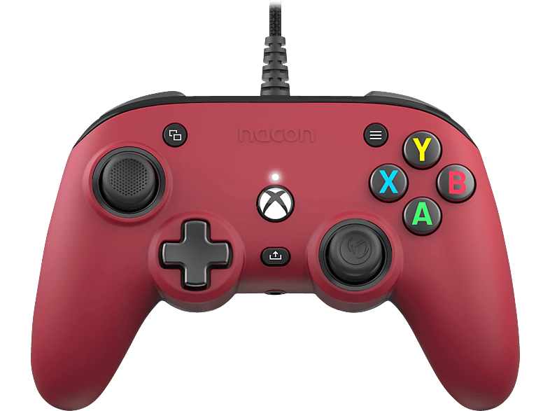 NACON XBOX Controller DESIGND FOR COMPACT CON. PRO ROT Rot/Weiß für Xbox Series S, X, One, PC von NACON