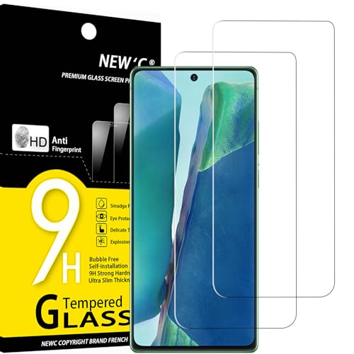 NEW'C 2 Stück, Panzer Schutz Glas für Samsung Galaxy Note20, Frei von Kratzern, 9H Härte, HD Displayschutzfolie, 0.33mm Ultra-klar, Ultrabeständig von NEW'C