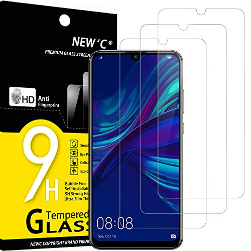 NEW'C 3 Stück, Panzer Schutz Glas für Huawei P Smart+ 2019, Enjoy 9s, Frei von Kratzern, 9H Härte, HD Displayschutzfolie, 0.33mm Ultra-klar, Ultrabeständig von NEW'C