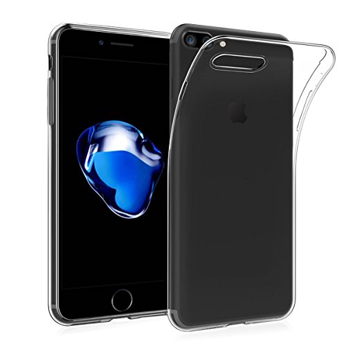 NEW'C Hülle für iPhone 7 Plus/8 Plus, [Ultra transparent Silikon Gel TPU Soft] Cover Case Schutzhülle Kratzfeste mit Schock Absorption und Anti Scratch kompatibel iPhone 7 Plus/8 Plus von NEW'C