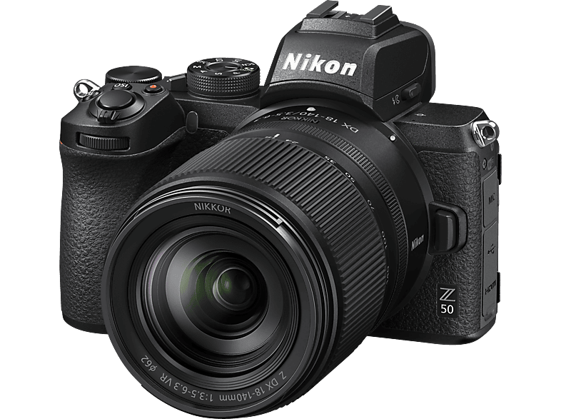 NIKON Z 50 Kit Systemkamera mit Objektiv 18-140 mm, 8 cm Display Touchscreen, WLAN von NIKON