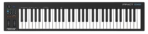 Nektar GX61 Impact USB MIDI Keyboard Controller with Nektar DAW Integration, Black von Nektar