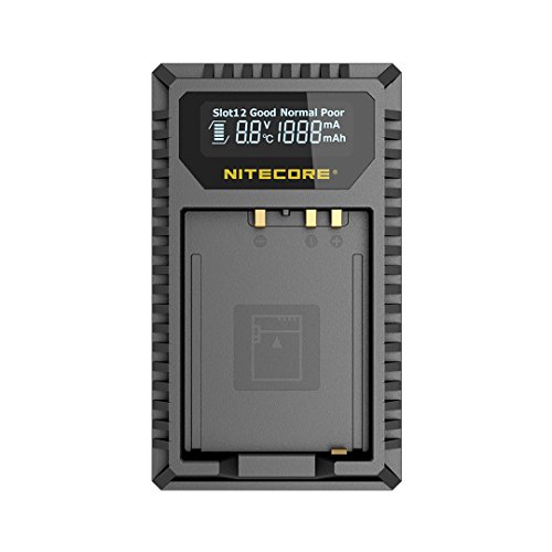 Nitecore FX1 Compacte Dubbel Lader voor Fujifilm NP FW126 (S) + USB, Schwarz von Nitecore