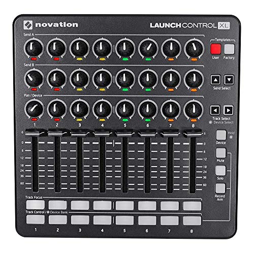 Novation Launch Control XL MKII USB-MIDI-Controller für Ableton Live mit zuweisbaren Bedienelementen von Novation