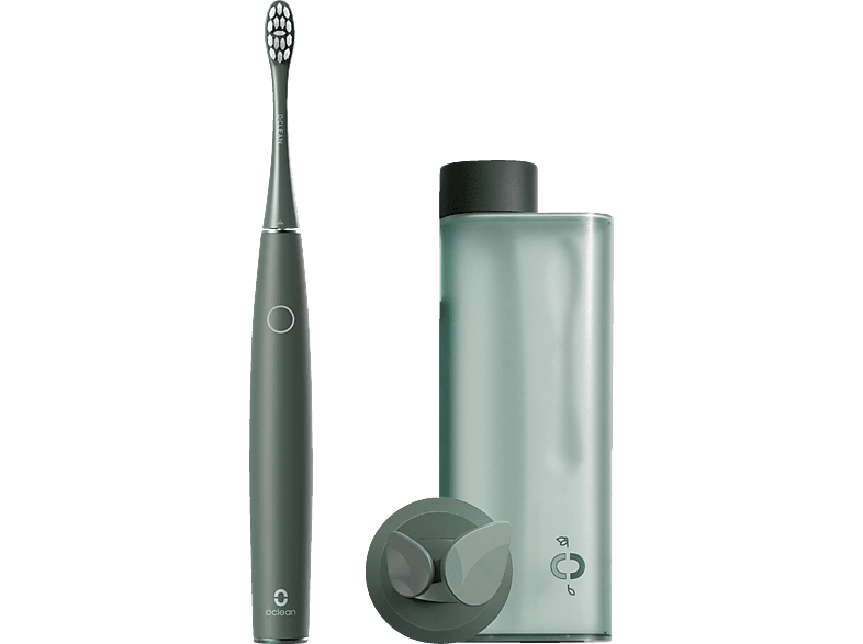 OCLEAN Air 2T Set Elektrische Zahnbürste Green, Reinigungstechnologie: Schalltechnologie von OCLEAN