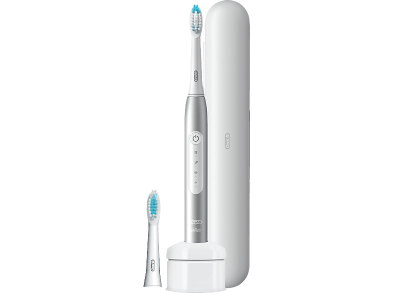 ORAL-B Pulsonic Slim Luxe 4500 mit Premium Reise-Etui Elektrische Zahnbürste Platinum von ORAL-B