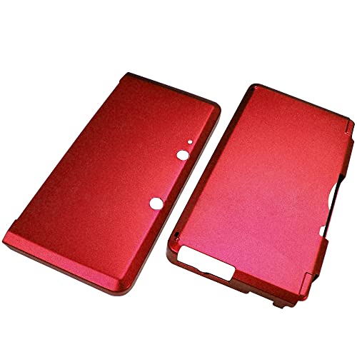 OSTENT Anti-Shock Hard Aluminium Metal Box Cover Case Shell Kompatibel für Nintendo 3DS Konsole, Farbe Rot von OSTENT